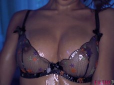 oily breasts gif