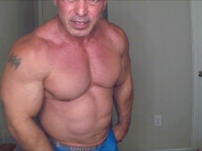 Mature bodybuilder doesn't mind his roommate jerking off 0738-1 6 gif