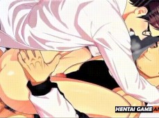 TWO STRAIGHT GUYS FUCK WILD FOR THE FIRST TIME WITHOUT A CONDOM | HENTAI gif