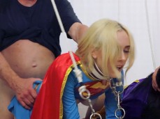 hot  dressed as supergirl gets it from older man gif