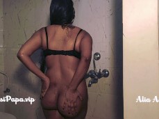 indian college girl Alia Advani in shower gif