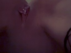 Dripping Creampie queef gif