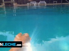 hot-assed Eman  spots another naked swimmer in the pool 0038 gif