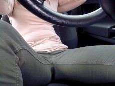 Woman Self Wetting in Car gif