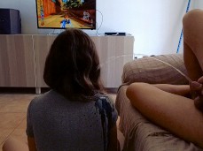 I secretly urinate on my girlfriend while she plays the console gif