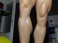 Young, uncutbodybuilder Leomark301199 shows off his muscular legs 0018-1 10