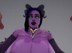 purple boobs gif