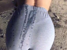 Cum all over her clothes gif