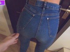 guy touch girl sexy tight booty in jeans gif