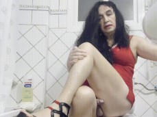 Daniela Monroe TV, Spanish  masturbates sexy and horny in the bathroom