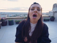 Luna Roulette POV shows a blowjob well done gif