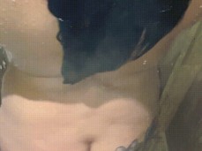 Hot ass Curvy milf in the shower. gif