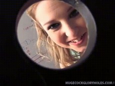 Spying gloryhole sunny lane gif