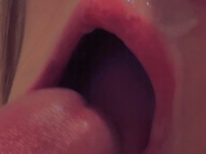 Close up cum in mouth gif