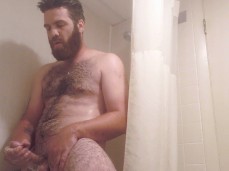 bearded, hairy, hung Hajj1212comes clean in the shower 03521  cumshot gif