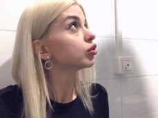 Freya Stein good girl swallow gif