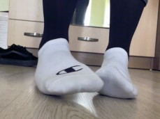 white ankle socks gif