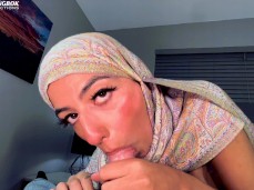 hijab blowjob gif