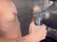 small hard nipples at car wash gif