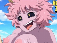 My hero academia hentai Mina Ashido big tits titjob gif