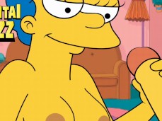 The simpsons porn milf Marge handjob gif