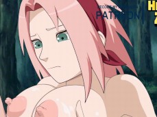 Naruto hentai Sakura big tits titjob video gif