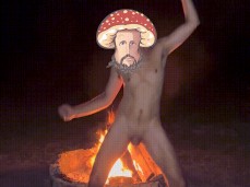 MUSHROOM JESUS - DANCING NAKED ON FIRE gif