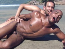 Versatile Brazilians flip fuck on the beach 1816  gif