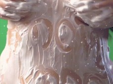 Shaving cream tits gif