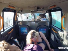 Bunny Luv sucking cock in a taxi gif