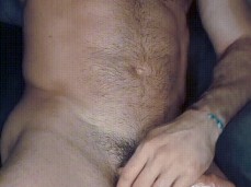 hot-chested Turkish muscle hunk gently stroking his hot cock 0047-1 10 gif