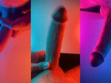 Taste the rainbow - my big cock throbbing gif