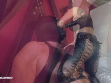 mistress fucks sissy mouth gif