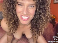 curly hair reverse cowgirl pov gif