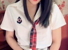 amateur femboy in school uniform gif