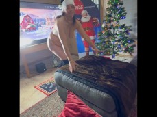 MILF on Santa’s naughty list gif