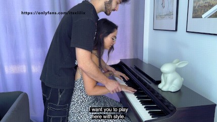 innocent piano girl