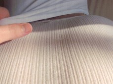 Big ass short brunette hair in panties POV doggystyle gif