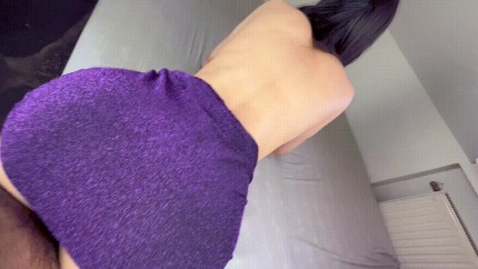 white girl purple dress attacked by black cock