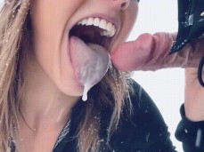 Cum in mouth gif