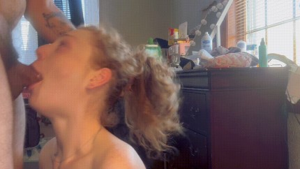 MonAutt0 BBC deepthroat, facefuck and facial