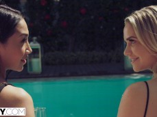 Champagne by the Pool gif