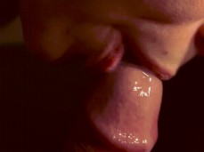 Close Up cum in Mouth Cumshot CIM BJ - Luce Avery gif