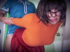 velma cosplay gif