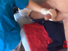 cum clinic milking gif