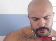 handsome, buff, bald, mustached Major Mo = Major Fur = Musclefur 0333 7 gif