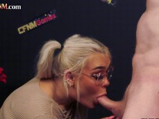 blonde makes him cum gif