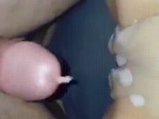 Cumming all over her pussy gif