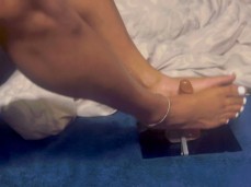 white toe footjob gif