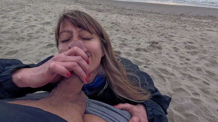 Slut sucks in public and gets cum on face from daddy